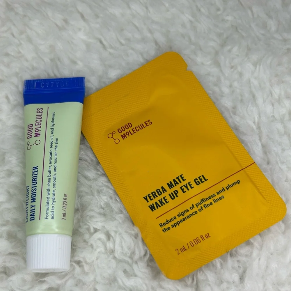 Good Molecule Lightweight Daily Moisturizer & Yerba Mate Wake Up Eye Gel Samples